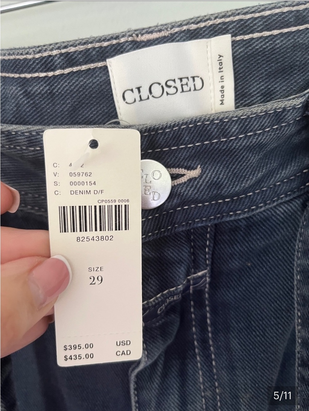 CLOSED Blue Jeans with Self-Tie Belt - Picture 10 of 10